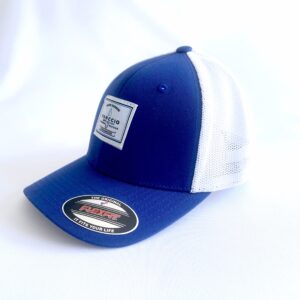 Panccio Hat/Blue-White/White Label Front /Closed cad